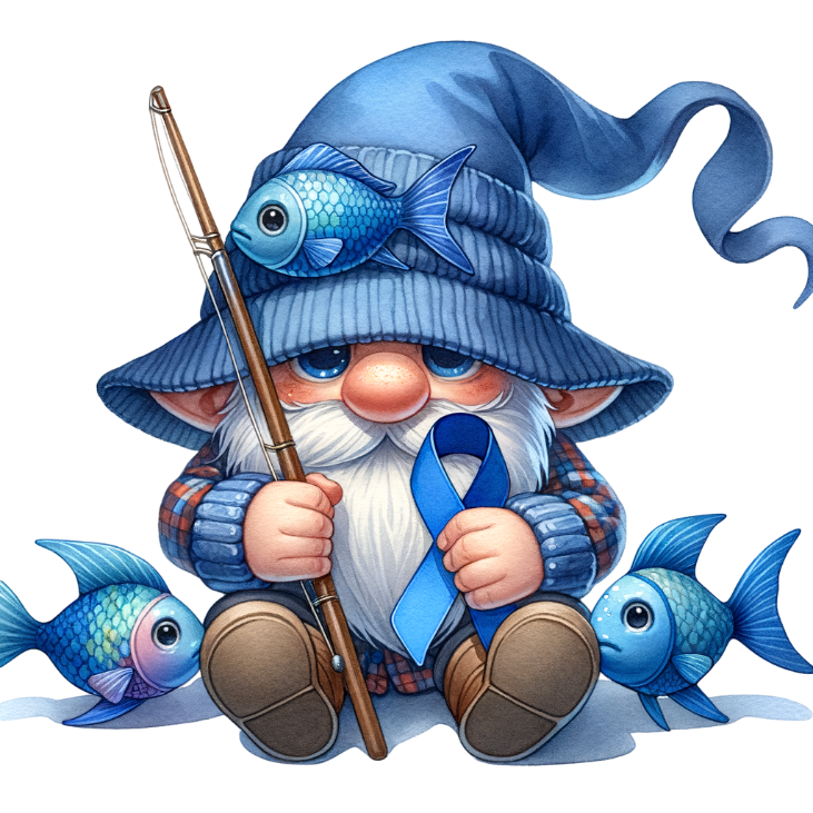 Colon Cancer Awareness Gnome