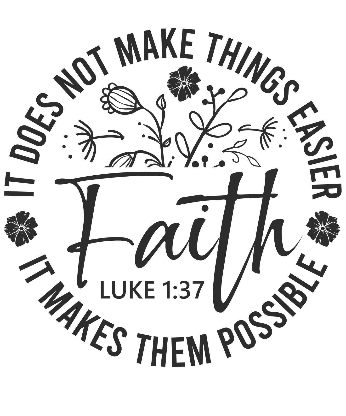 Faith Does Not Make it Easier