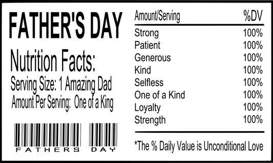 Father's Day Nutrition Facts