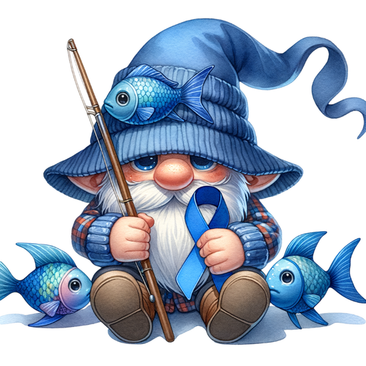 Colon Cancer Awareness Gnome