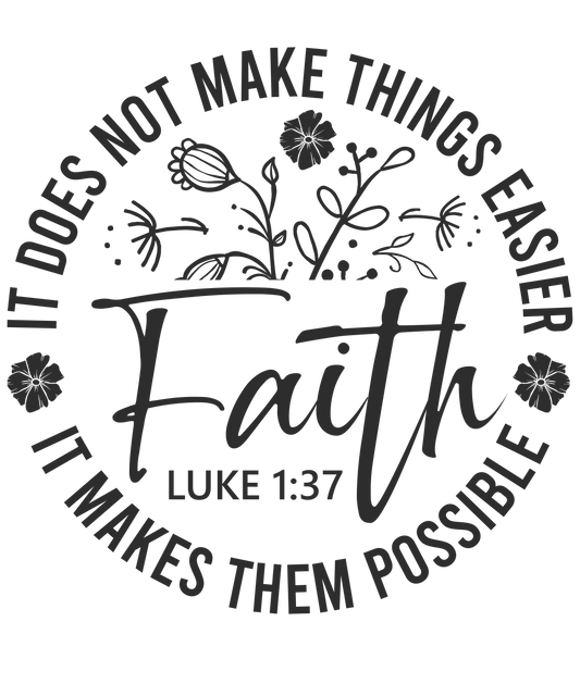 Faith Does Not Make it Easier